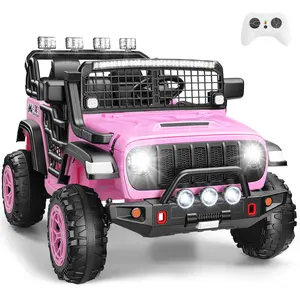 Hikole 24V 2-Seater Electric Ride On Car for Big Kids – Remote Control, Dual 200W Motors, Wide Seats, 4-Spring Suspension, Bluetooth Music, LED Lights & 3 Speeds