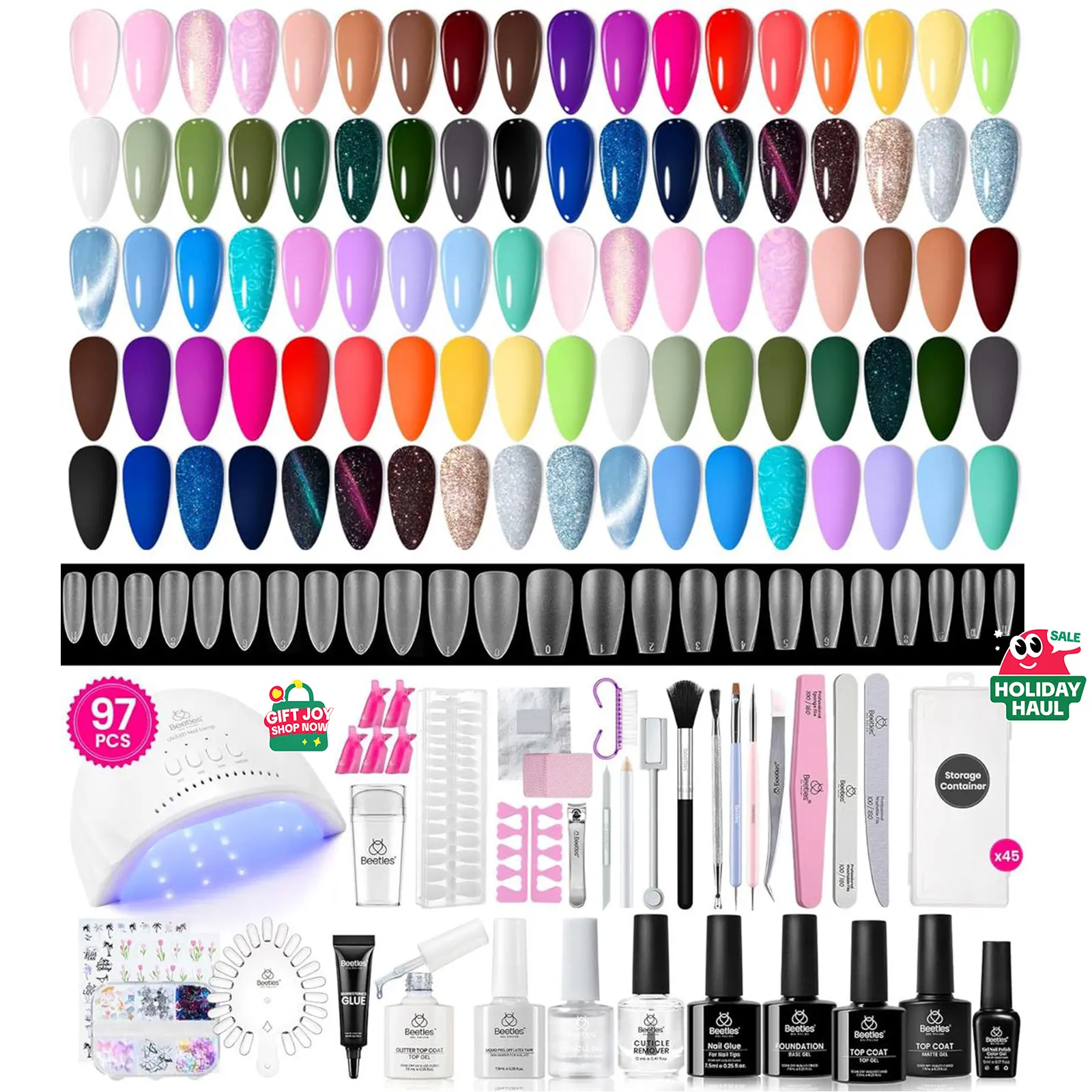 97Pcs 45 Colors Travel Holiday