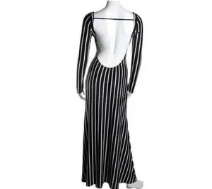 Stripe Jersey Maxi Dress