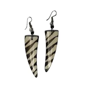 Earrings from the Messiah People of Kenya, all are  Handmade Jewelry. $25.00 per pair.