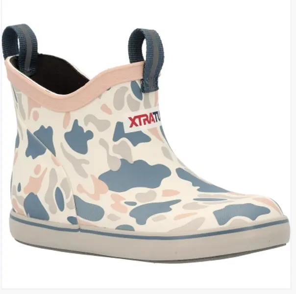Youth Ankle Deck Boot - Ivory Duck Camo