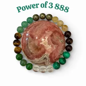 Power of Three 888 Bracelet: Good Fortune, Success, Financial Abundance Anklet
