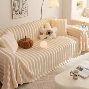 Thick Plush Washable All Seasons Universal Fit, Multi-Functional Blanket, Anti-Slip, Pet Friendly, Luxury Protection, Sofa Couch Covers