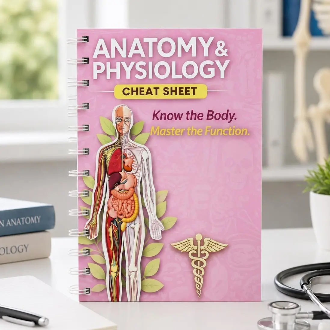 110-Page A&P Study Guide, Anatomy and Physiology Review Book, Nursing School Cheat Sheet, Essential Medical Student Reference, Exam Prep Guide