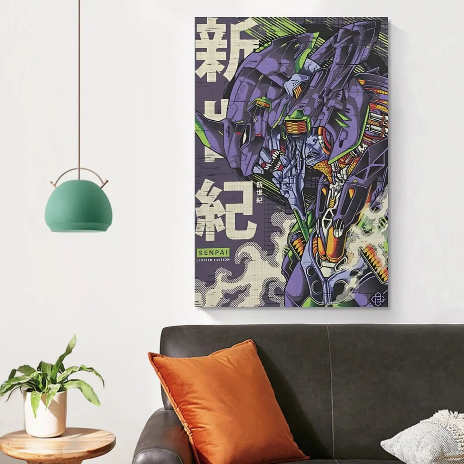 Neon Genesis Evangelion Anime Art Print Revival Rebirth Death of Evangelion 90s Manga Poster Home Decor for Anime Fans Vibrant Iconic Art Nostalgic Touch