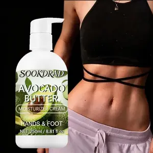 Avocado Moisturizing Cream, Natural Avocado Oil, Softening and Absorbing, for Hands and Feet, 250ML, Dry Rough Skin, Daily Home Care
