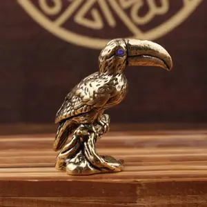 Vintage Antique Copper Bird Statue, Handmade Vintage Home Decor Indoor Outdoor Decor, No Power Needed, Unique Collectible Gift, Art Metal Sculpture, Solid Metal Decor, Western Figurine, Garden Sculptures Statues