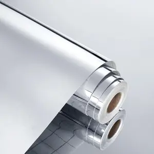 Bendable Mirror Sticker, Flexible Self Adhesive Acrylic Mirror Sheet, Peel and Stick Mirror Film for Wall, Closet, Furniture, Bedroom, Bathroom and DIY Home Decoration, Lightweight Decorative Mirror Panel
