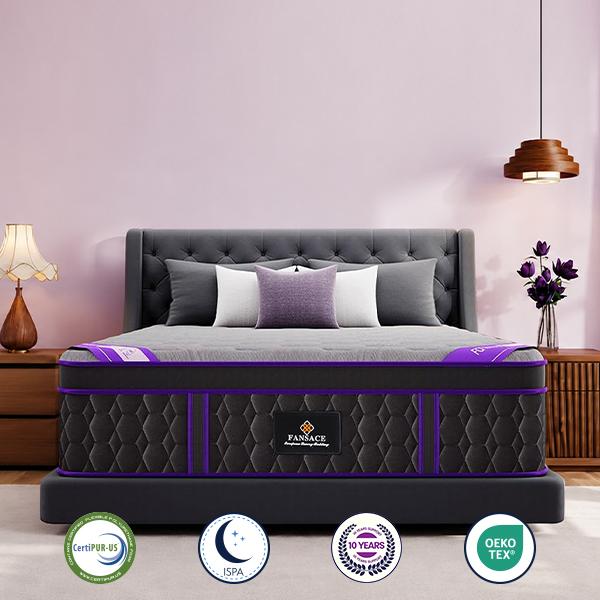 FANSACE 12/14/16 inch Luxury Hotel Hybrid Mattress,Twin/Full/Queen/King/California King Size,Mattress in a Box,2026 Upgraded,Medium Firm,Lumbar Support,Fiberglass Free Interior Cover,CertiPUR-US,Euro Top Design,Cooling-Gel Memory Foam & Pocket Springs FANSACE 12/14/16 inch Luxury Hotel Hybrid Mattress,Twin/Full/Queen/King/California King Size,Mattress in a Box,2026 Upgraded,Medium Firm,Lumbar Support,Fiberglass Free Interior Cover,CertiPUR-US,Euro Top Design,Cooling-Gel Memory Foam & Pocket Springs