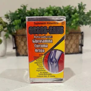 OSSOS-SANS Antioxidants Supplement with Glucosamine Curcuma and Orfíga for Joint Health 30 Tablets