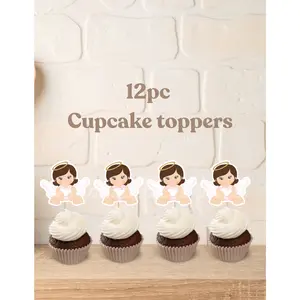 Baby Angel girl Cupcake toppers