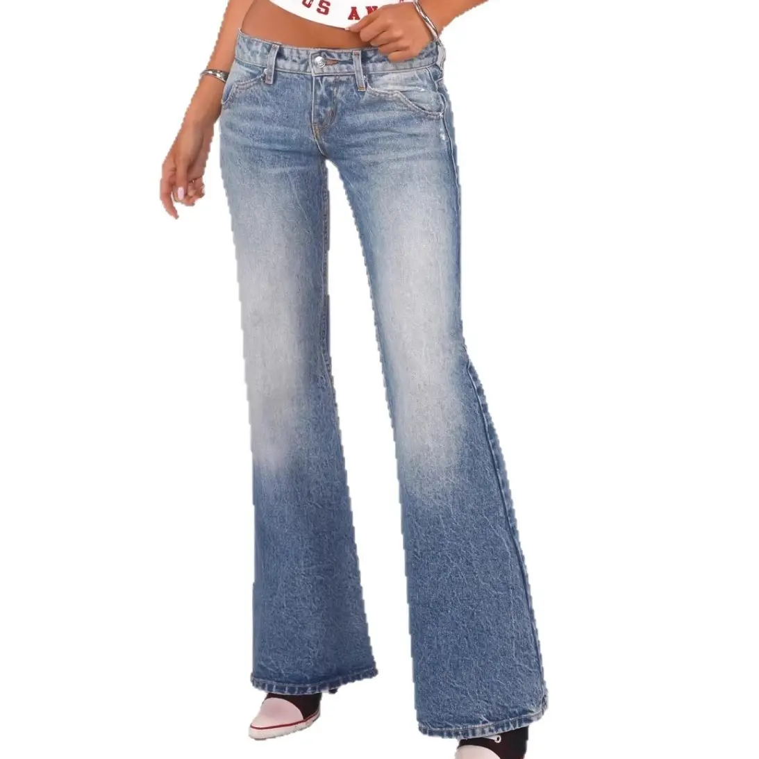 Women's Low Rise Girlfriend Jeans Light Blue