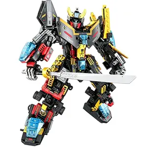 726pcs Super Mech Warrior Building Blocks Toy Set, Educational Construction Kit for Kids, Durable Plastic Parts, Perfect Gift for Boys, Mecha Model Kit