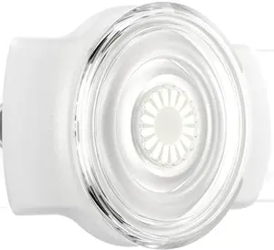 PopSockets Phone Grip Slide for Phones and Cases, Sliding Phone Grip with Expanding Kickstand - Clear on White