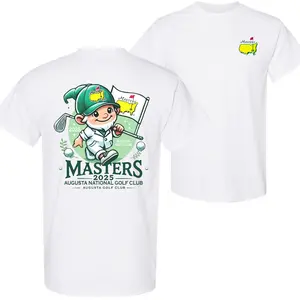 Masters 2025 T-Shirt - Fun and Playful Augusta National Golf Club Design with Cute Golf Gnome, Perfect for Golf Fans, Menswear Graphic Shirt