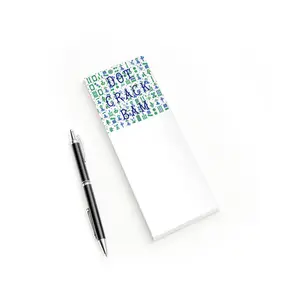 NP6663-Mahjong Dot Crack Bam Blue and Green Notepad