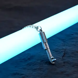 Buy 1 Get 1 FREE-Ani Mini Light saber Necklace Jedi & Sith Pendant Zinc Alloy Inspired Jewelry Gift for Fans
