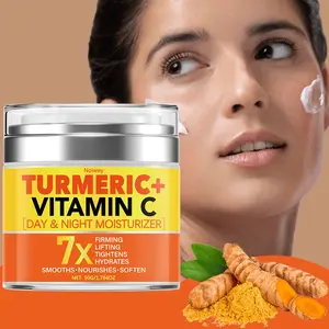 50g Turmeric Vitamin C Cream, Turmeric Body Moisturizing Cream with Vitamin E, Honey, Body Firming Cream for Skin Brighter & Tightening Skin Care for All Skin Types, Body Hydrating Cream