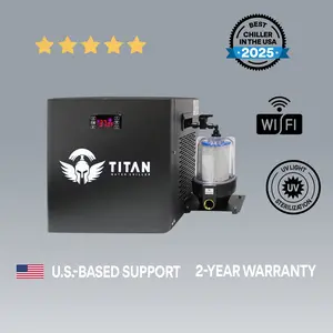 Cold Plunge Chiller | 1/3HP 825W | WiFi + UV | 2-Year Warranty | High-Performance Cooling System | Titan Wellness