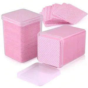 1000/400pcs Gel Nail Polish Remover Wipes Lint Free Wipes Cleaner Paper Pad, Nail Art, Nail Products, Nail glue remover