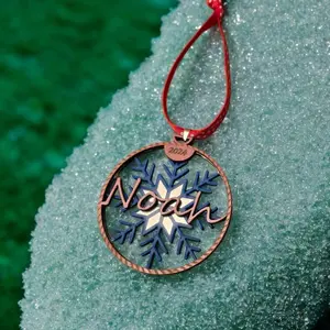 Customizable Christmas Ornaments - Hand Crafted in the USA 2024
