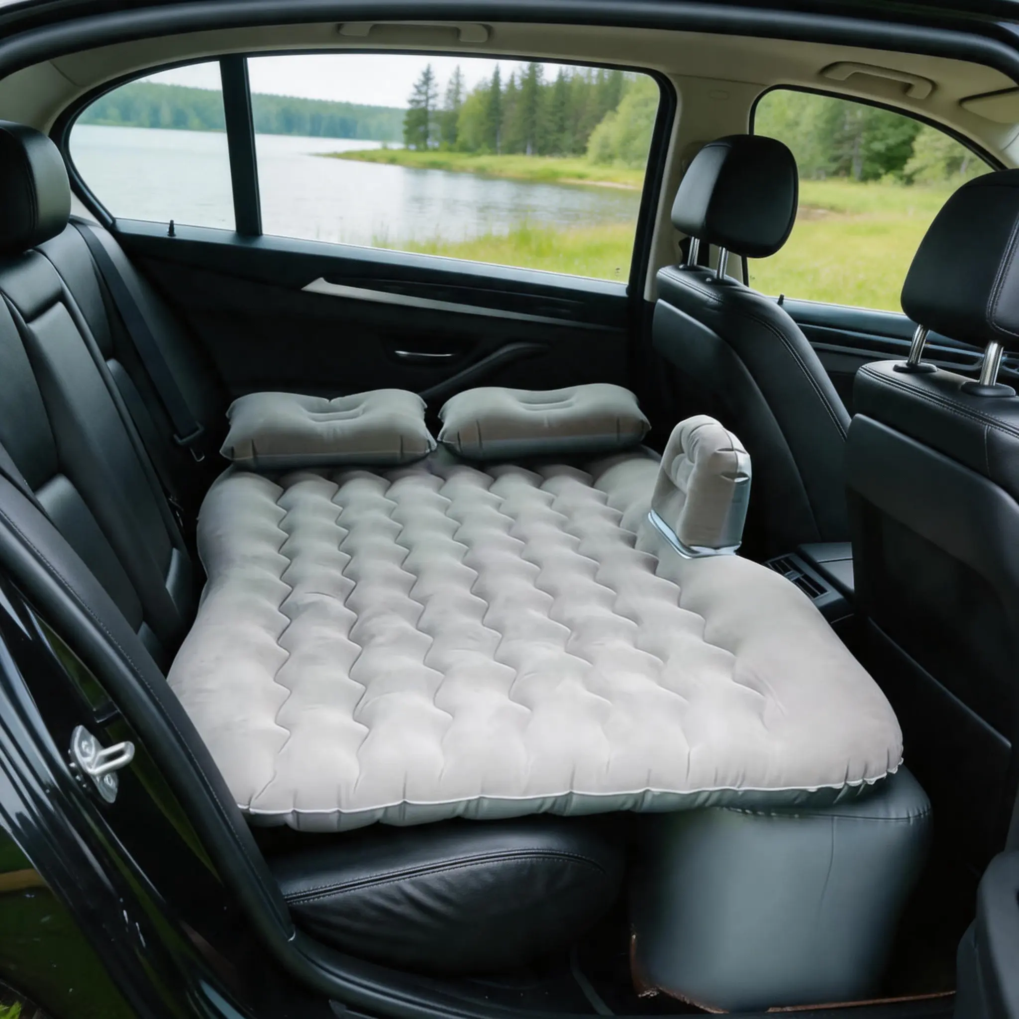 Portable Car Inflatable Bed,Car Sleeping Bed,Airbed,Flocking Car Mattress,with electric inflator,Soft & Comfortable Car Inflatable Mattress,Car Accessory,Travel Accessories,Camping Mattress lounge summer outdoor fun mini kids shopping g vibe chair