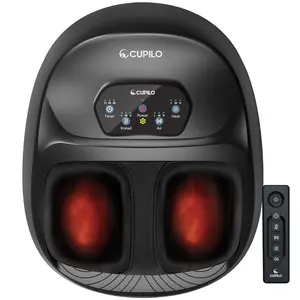 FSA HSA Eligible Upgraded Full Feet Shiatsu Massage, Remote Control Multi-Level Settings for Neuropathy Fits Up to 14" - CPL-5549RC
