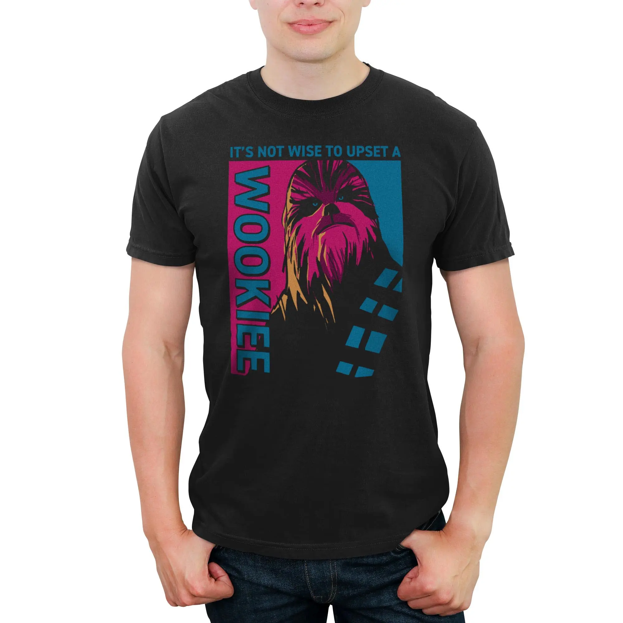 Mens Star Wars Chewbacca Two Tone Poster T Shirt