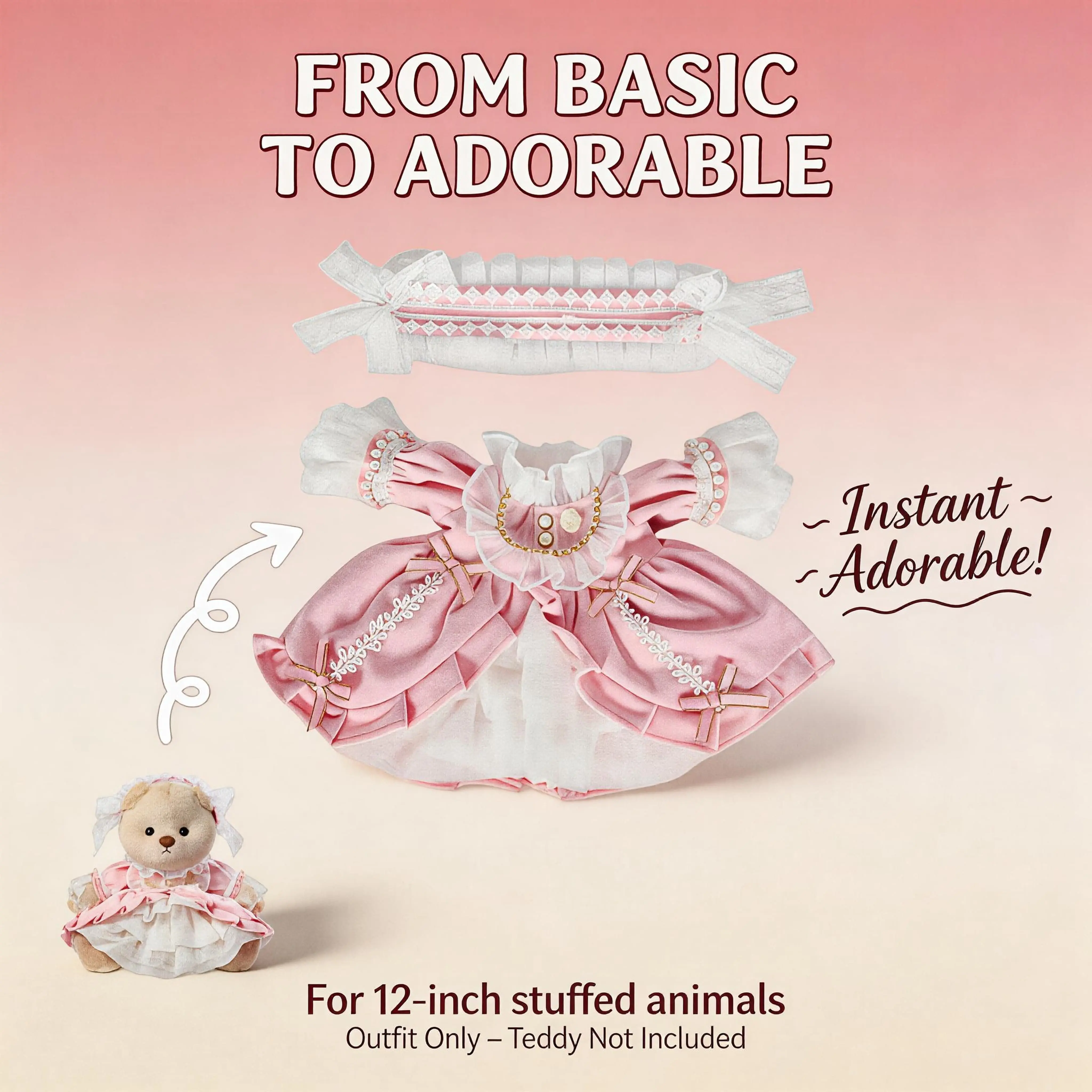 12-inch gorgeous pink skirt