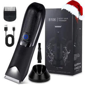 Manscape Groin & Body Hair Trimmer for Men, Electric Pubic Trimmer Shaver, High Quality Trimmer, Manscape Kit with Ceramic Blade Head, Waterproof Wet/Dry Shaver, USB Rechargeable Trimmer