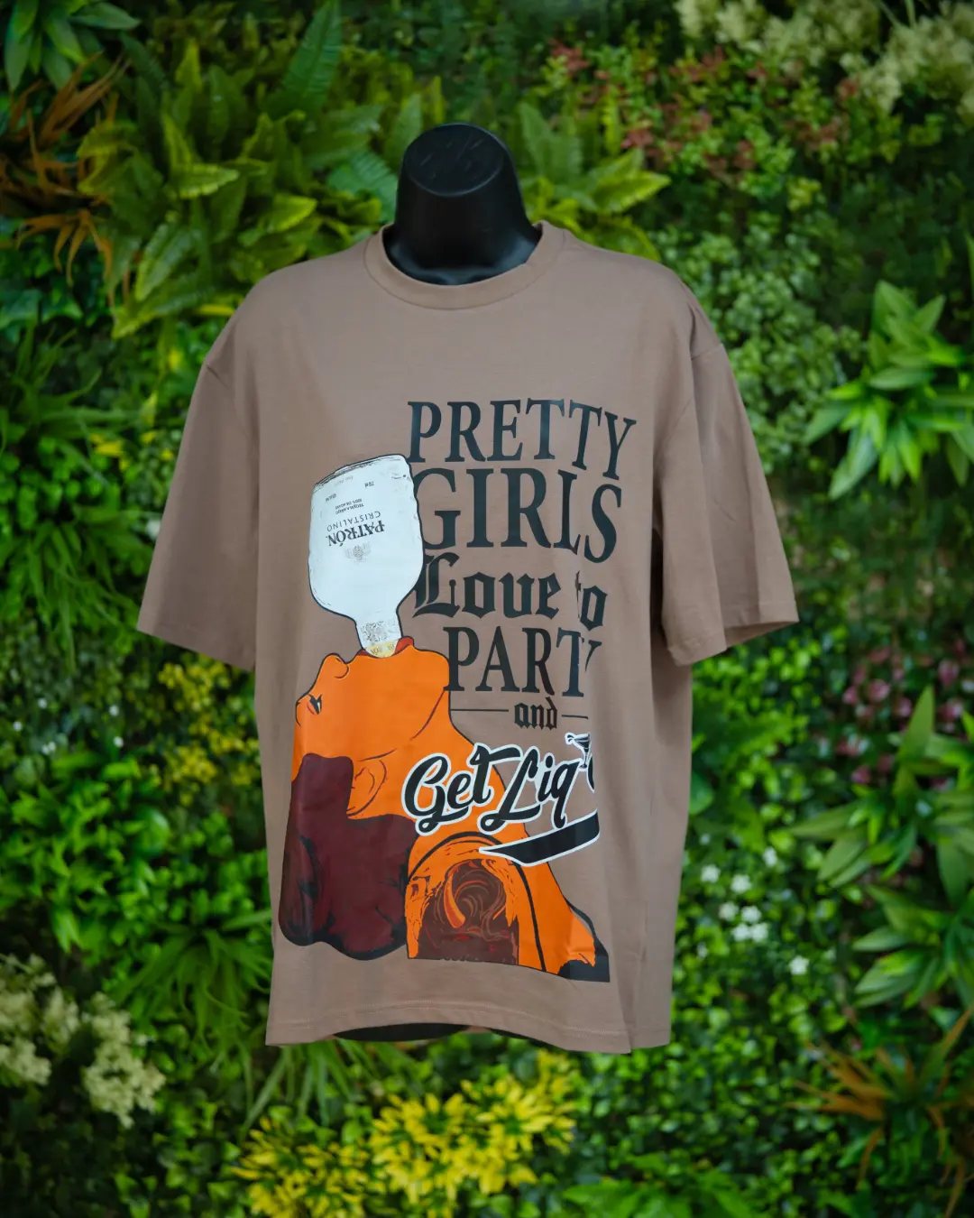 Pretty Girls Love to Party & Get Liq'd T-Shirt Tan Soft Graphic Tee for Women Sizes Small-2XL Comfortable and Stylish