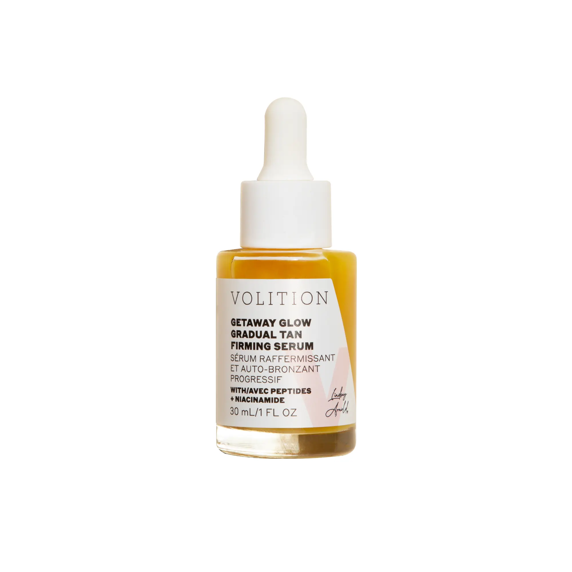 Volition Getaway Glow Gradual Tan Firming Serum with Peptides + Niacinamide
