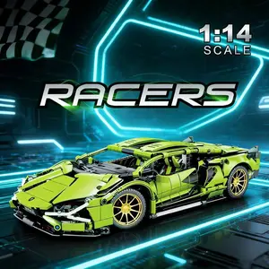 Lamborghini Fkp 37 Model Kit, 1:14 Scale, over 800 Pieces, Family Decor, Holiday Gift, Kids & Adults Collection Toy Set