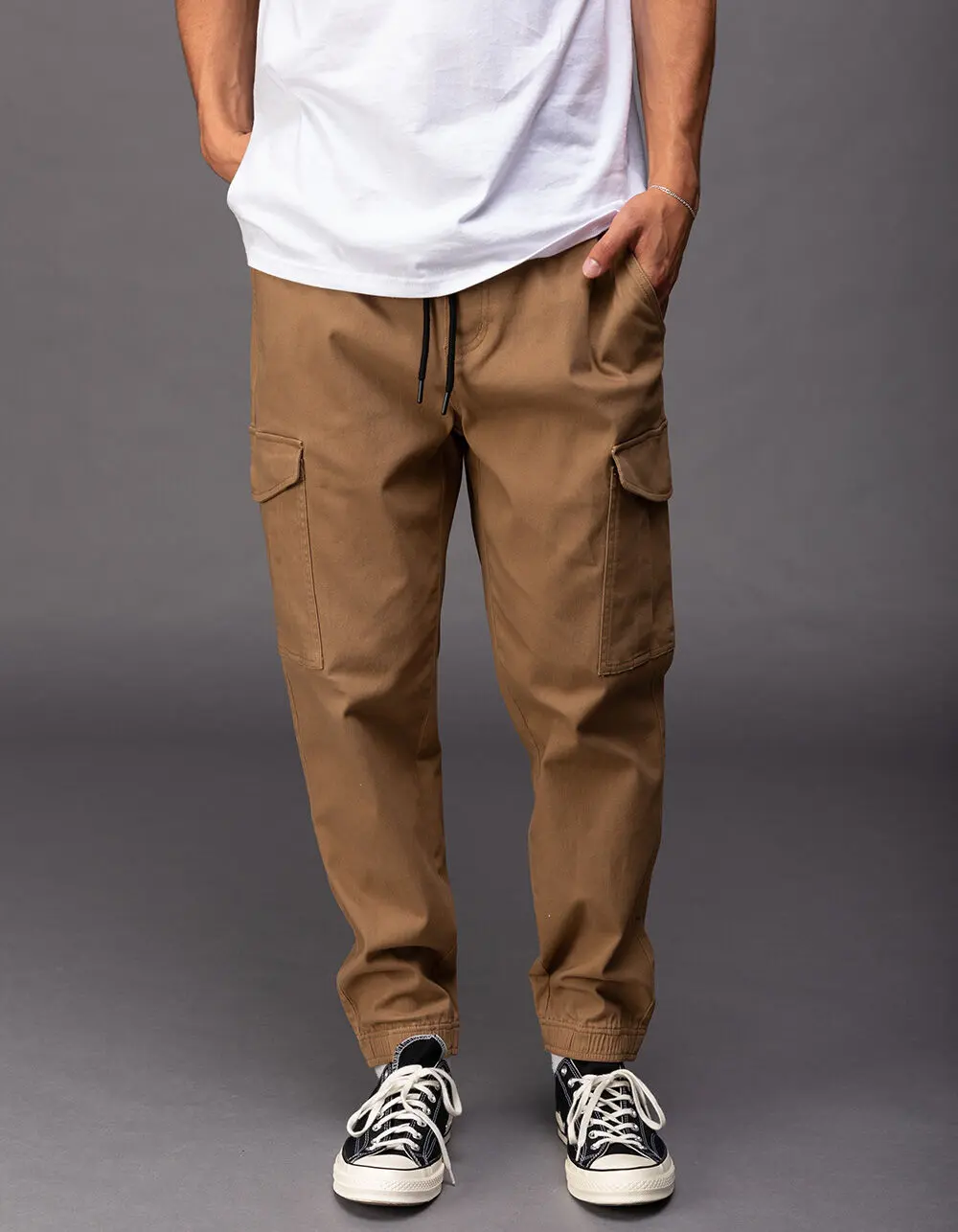 RSQ Mens Twill Cargo Jogger Pants RSQ Mens Twill Cargo Jogger Pants