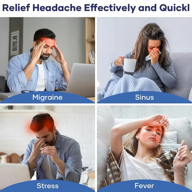 Headache Relief Ice Pack Hat – A Gel Ice Pack Head Wrap That Effectively Relieves Migraines, Stress, And Tension, Suitable For Use In The Office, Before Bed, Or For Everyday Relief At Home.