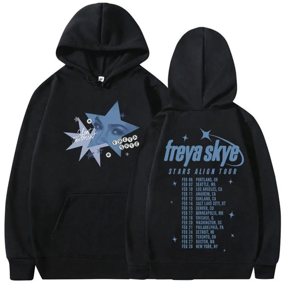 Vintage Freya Skye Stars Align Tour 2026 Hoodie, Vintage Tour Graphic Pullover, Music Fan Hoodie, Concert Inspired Sweatshirt, Soft Fleece Unisex Apparel, Casual Everyday Streetwear