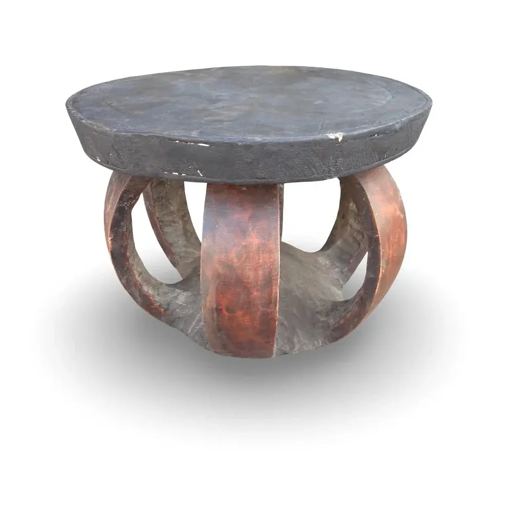 Vintage African Carved Wooden Stool Vintage African Carved Wooden Stool