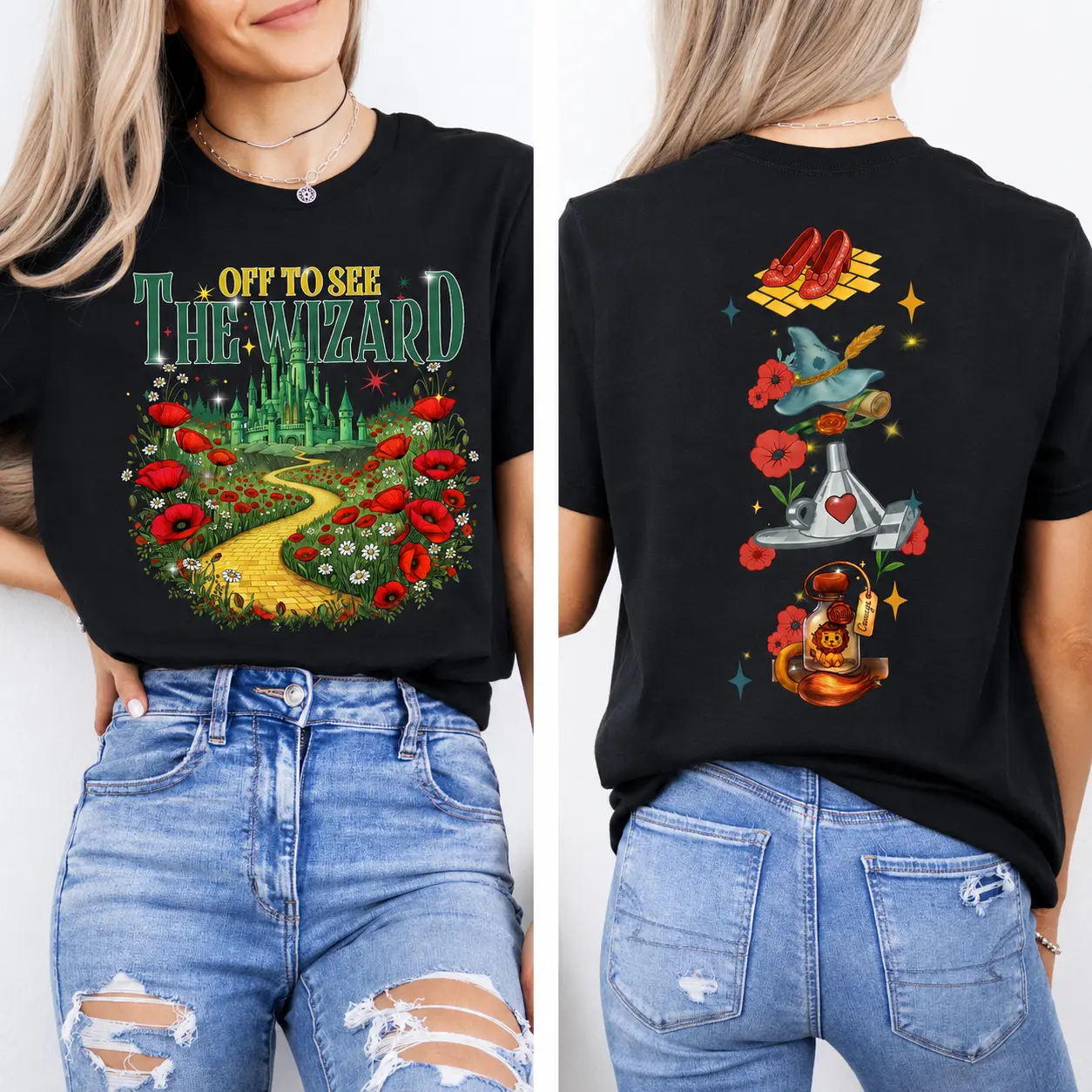 Off to See the Wizard Shirt, Yellow Brick Road Shirt, Wizard of Oz Shirt, We’re Off Wizard Shirt, Wizard Witch Emerald City Tshirt