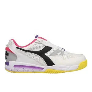 diadora Mens Rebound Ace Perforated Lace Up Sneakers Shoes Casual - White