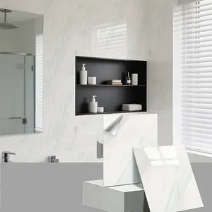 10/20/30 pieces of marble texture self-adhesive wallpaper, PVC wall paste, easy to maintain, home decoration wall panel, suitable for: family living room, bedroom, room, kitchen, bathroom, bathroom decoration wall paste