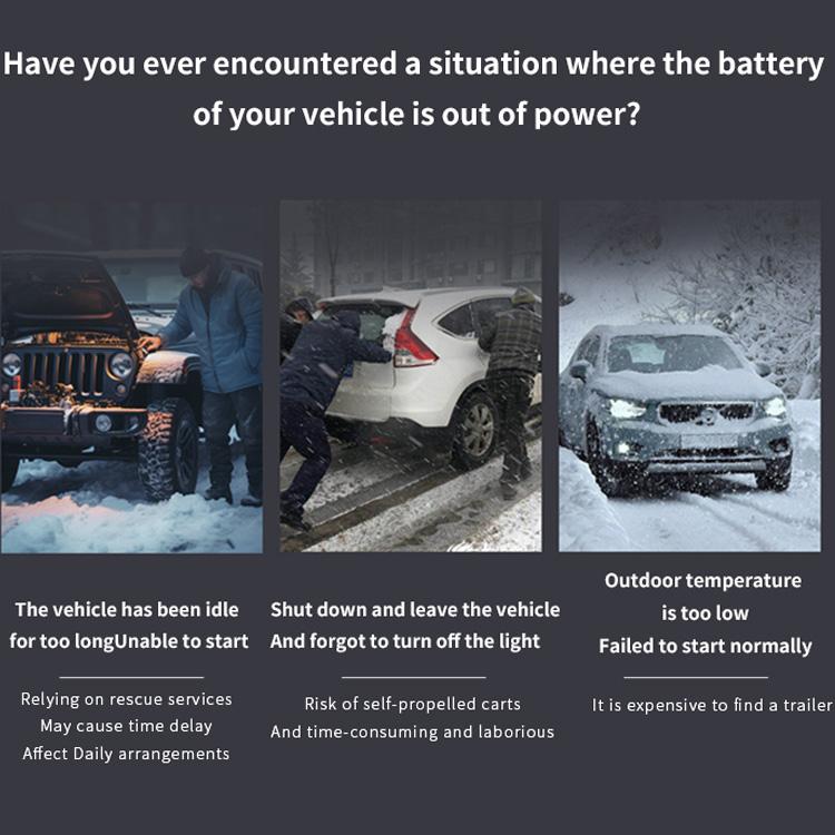 7200A 6-in-1 Multi-Function Emergency Jump Starter with Air Compressor 150PSL Portable Car Battery Starter Digital Tire Inflator for 2.64 Gallon Gasoline or 2.38 Gallon Battery Vehicles