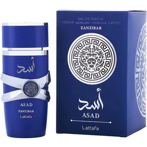 Lattafa Men's 3.4 Ounce Asad Zanzibar Eau de Parfum