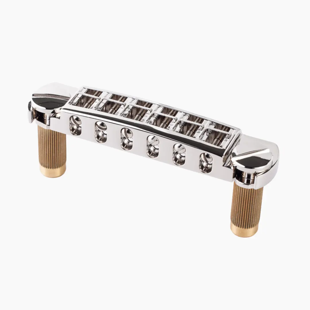 Tonepros Wraparound Guitar Bridge with Metric Locking Studs, Piezo-Loadable Tool for Height & Tighten Adjustments, 15.5mm/.61in, 10.4mm, 12 inch, 3.22 Inches/ 82Mm
