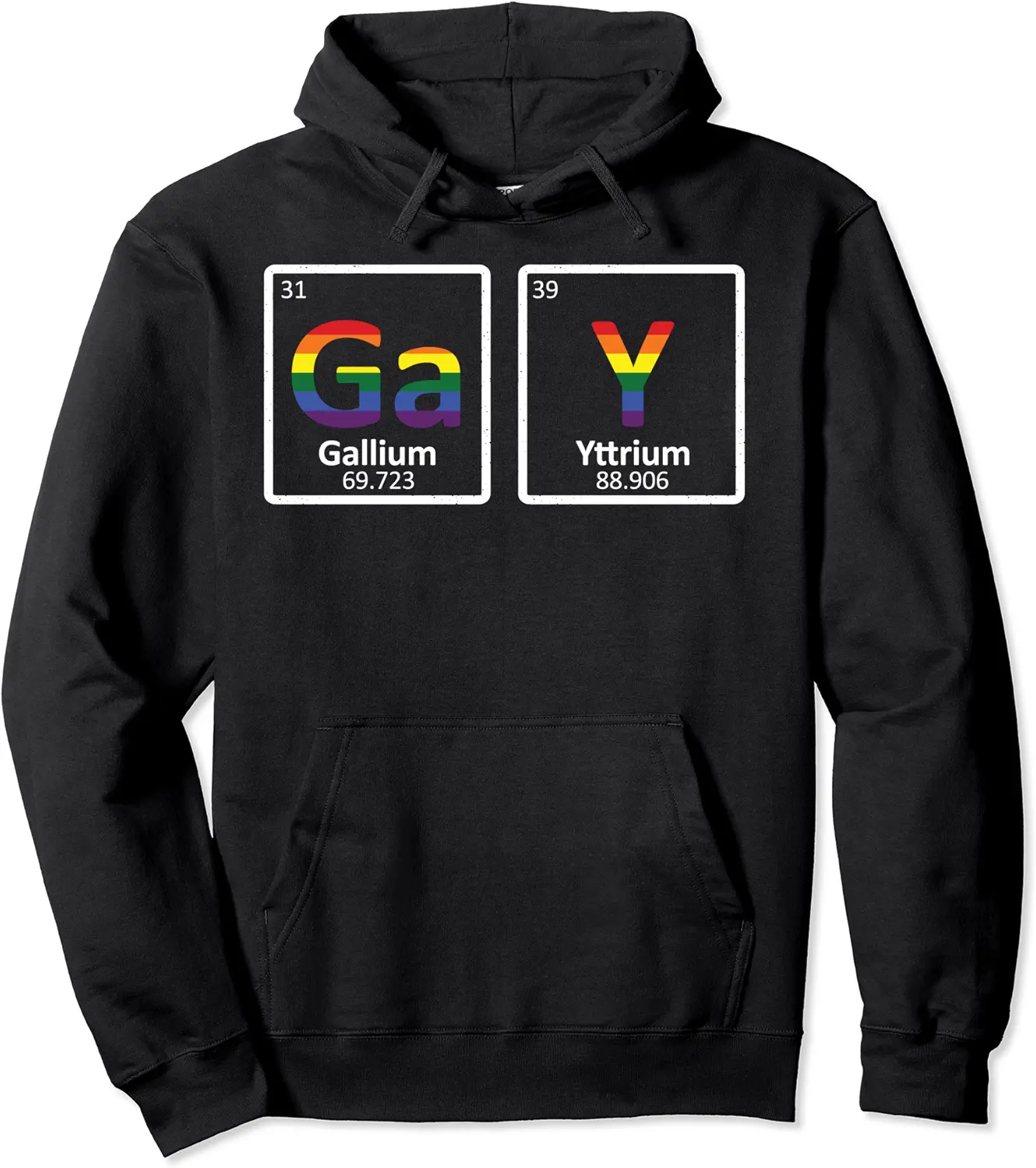 Gay Periodic Table Gallium Yttrium Funny LGBT Pride Rainbow Pullover Hoodie - Codyweav Shop 96B081JR7P3G