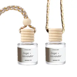 Craft Eucalyptus & Mint Car Air Hanging Fragrance Oil Diffuser – Car Air Freshener Diffuser for Essential Oils, Scents Fragrance Aromatherapy Automobile Diffuser, Long Lasting Car Diffuser Bottle