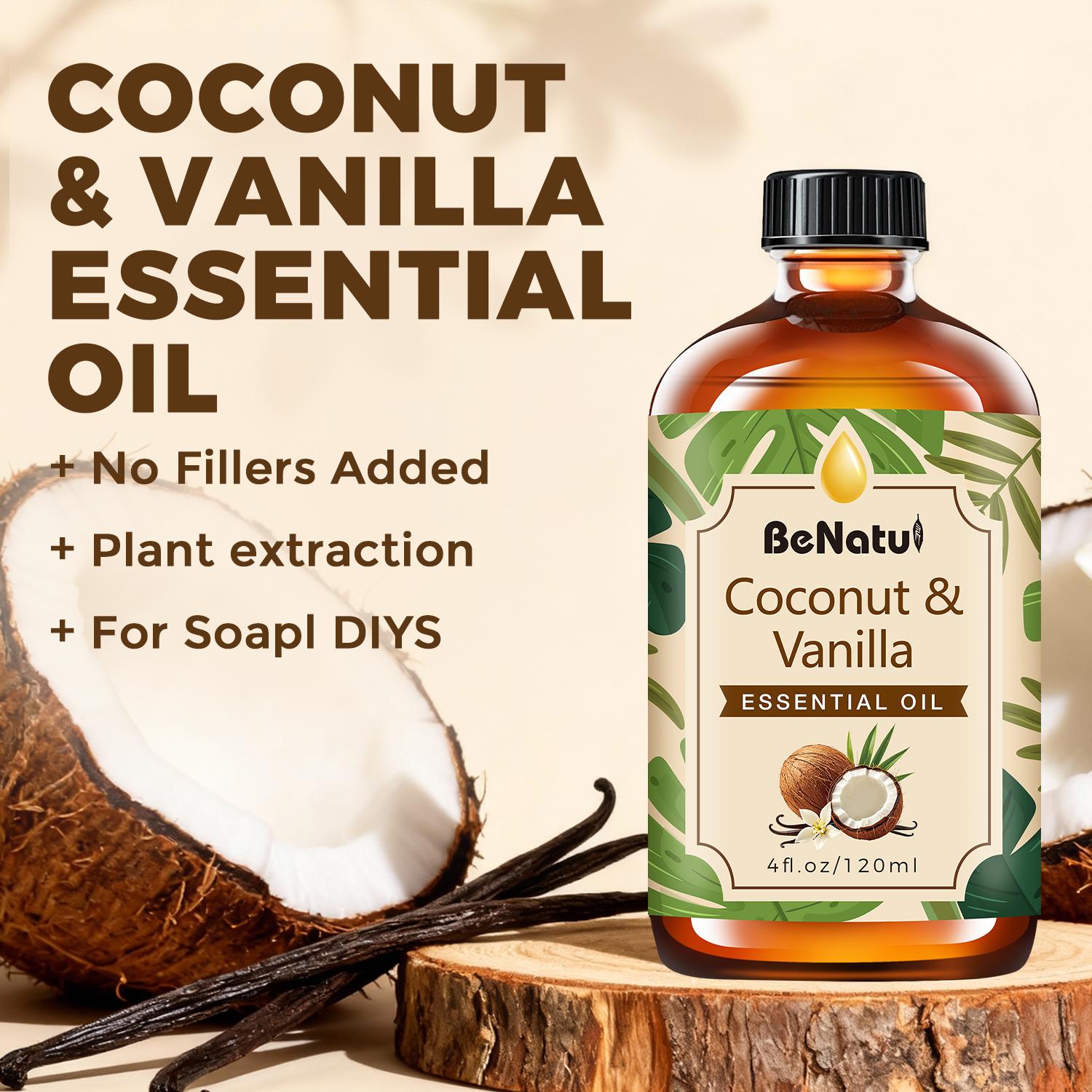 Benatu Essential Oil, Peppermint, Lavender, Eucalyptus, Frankincense For Diffusers, Humidifier Car Air Freshener, Soap Making, Candles, Christmas And New Year Gifts, DIY Candles/Soap 120ml