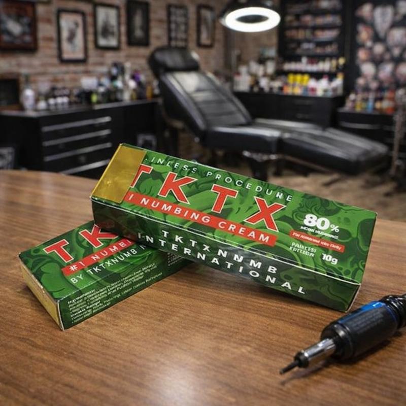 TKTX Numbing Cream (4 Pack) - For Tattoos - Limited Edition Painless Procedure 80% Very Strong 10g