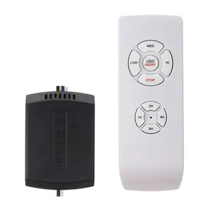 Ceiling Fan Remote Control Kit, Small Size Universal Speed, Light & Timing 3 in 1 Wireless Control, for Harbor Breeze Hunter Hampton Bay Lichler Ceiling Fans Light Remote, adjustable speed ceiling fan with lights remote indoor lighting