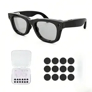 12Pcs LED Light Blocking Stickers for Ray-Ban Meta & Oakley Meta Smart Glasses, Low-Tack Reusable Blackout Light Covers