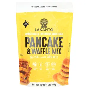 Lakanto Pancake & Waffle  Mix, No Sugar Added, 1 lb (454 g)